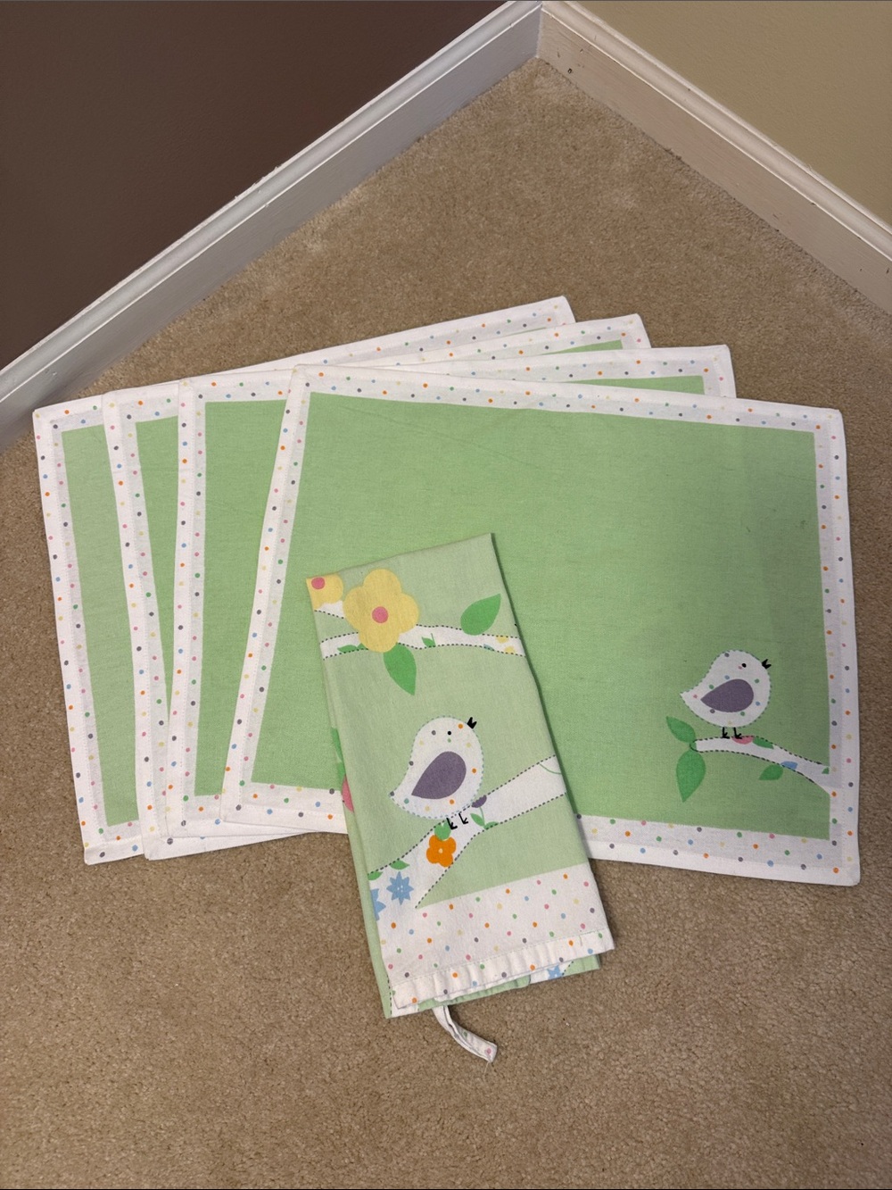 Easter Linens -Rare Vintage from Border’s Books in Ann Arbor Michigan